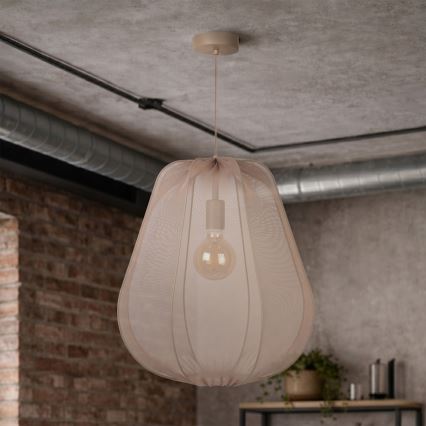Brilagi - LED люстра на тросі ARVEN 1xE27/8W/230V Ø 37 см бежева
