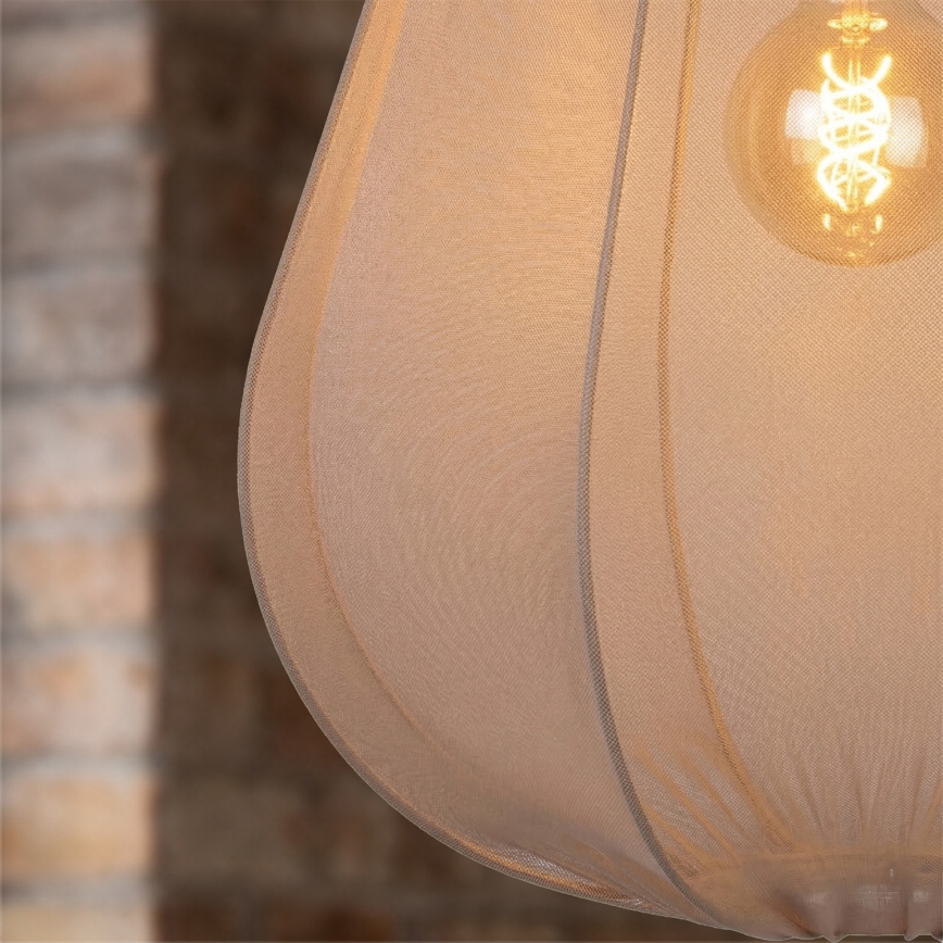 Brilagi - LED люстра на тросі ARVEN 1xE27/8W/230V Ø 37 см бежева