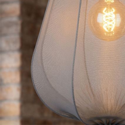 Brilagi - LED-люстра на тросі ARVEN 1xE27/8W/230V Ø 37 см сіра