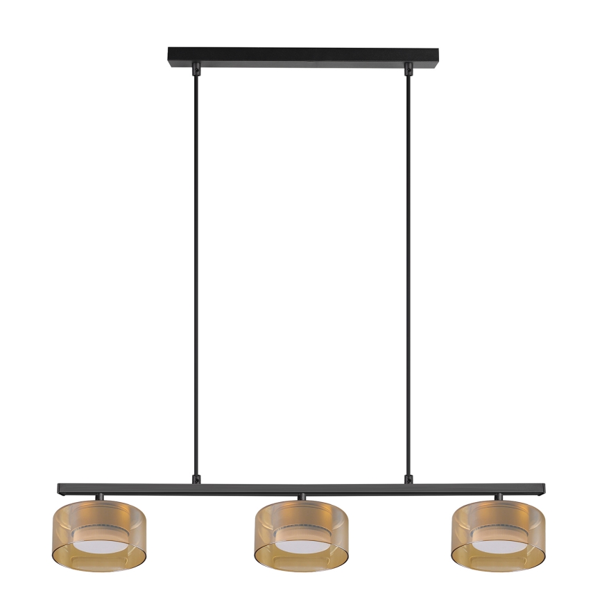 Brilagi - LED Люстра на тросі AURA LUX 3xGX53/30W/230V чорна/золота