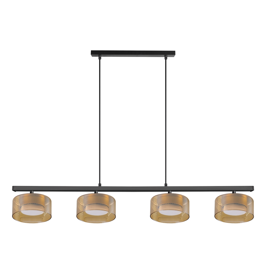 Brilagi - LED Люстра на тросі AURA LUX 4xGX53/30W/230V чорна/золота