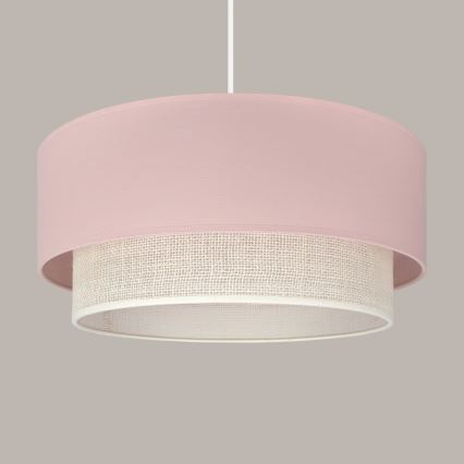 Brilagi - LED люстра на тросі BOHO BOBO 1xE27/60W/230V діаметр 40 см рожева/кремова