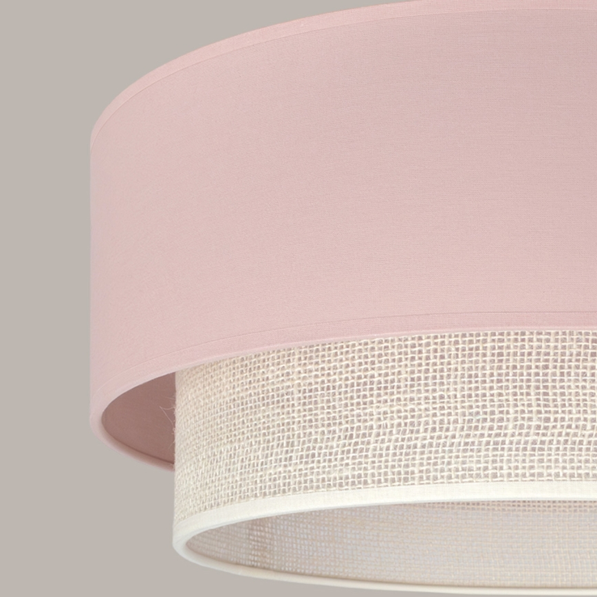 Brilagi - LED люстра на тросі BOHO BOBO 1xE27/60W/230V діаметр 40 см рожева/кремова