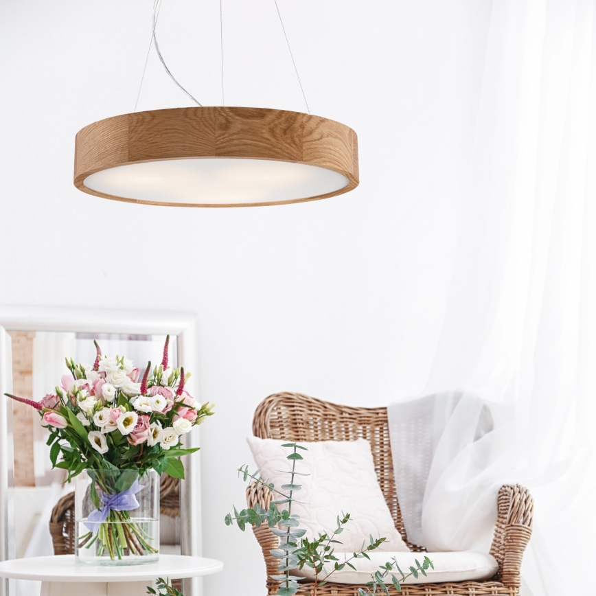 Brilagi - LED люстра на тросі CARVALHO 3xE27/60W/230V дуб діаметр 47,5 см