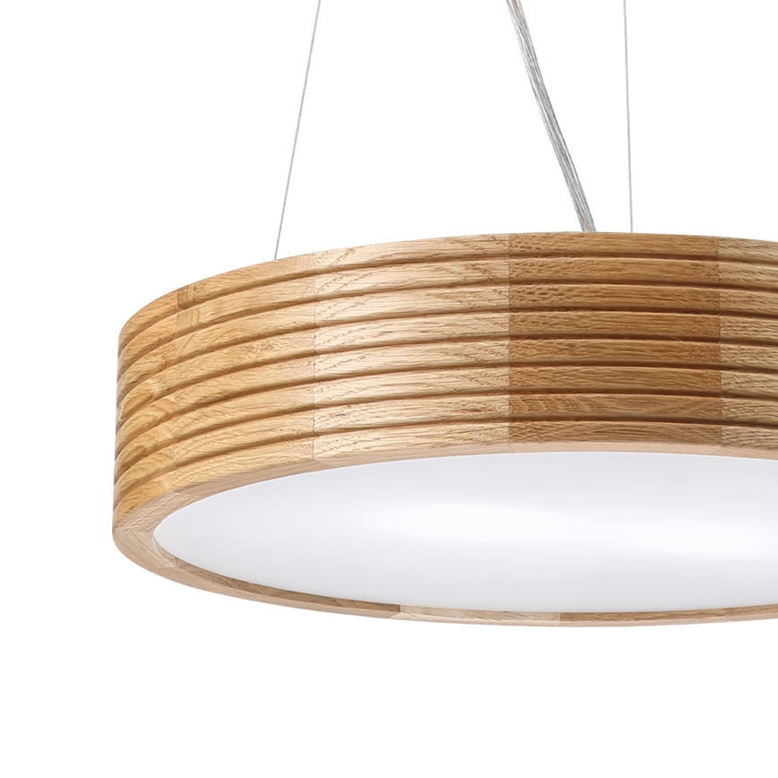Brilagi - LED-люстра на тросі CARVALHO MODERN 2xE27/60W/230V дуб діам. 37,5 см