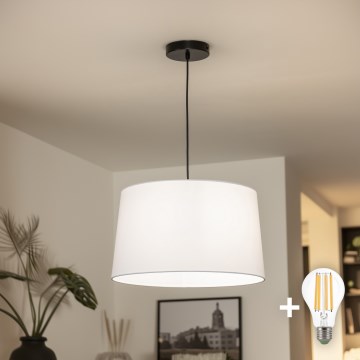 Brilagi - LED люстра на тросі CERIA 1xE27/40W/230V діам. 45 см біла