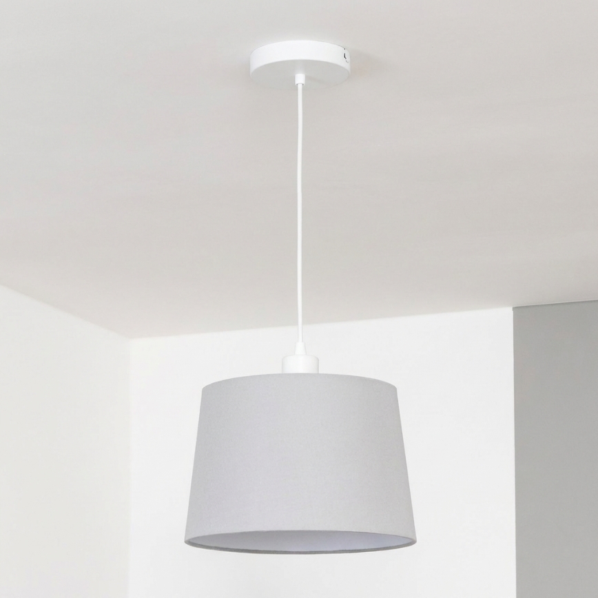 Brilagi - LED люстра на тросі CERIA 1xE27/40W/230V, діаметр 30 см, сіра