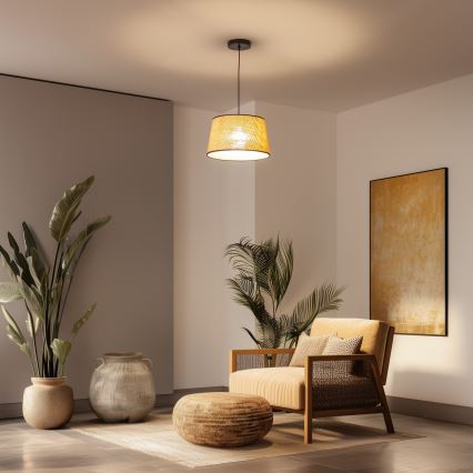 Brilagi - LED-люстра на тросі CERIA 1xE27/40W/230V діаметр 35 см бежева