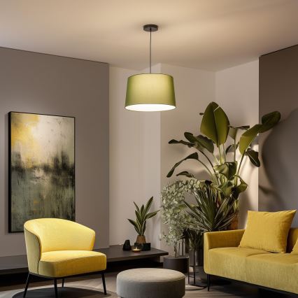 Brilagi - LED-люстра на тросі CERIA 1xE27/40W/230V, діаметр 45 см, зелена