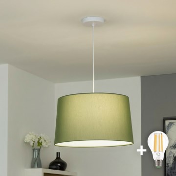Brilagi - LED-люстра на тросі CERIA, 1xE27/40W/230V, діаметр 45 см, зелена