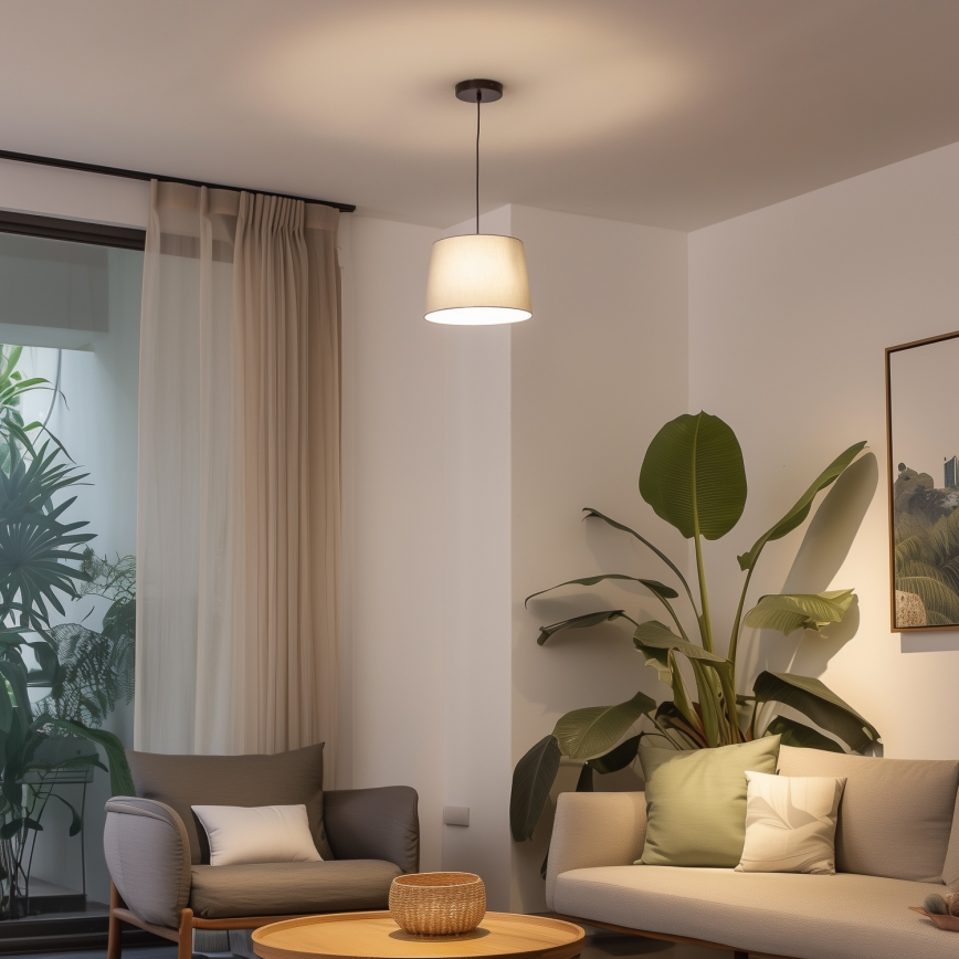 Brilagi - LED люстра на тросі CERIA 1xE27/40W/230V діаметром 30 см сіра