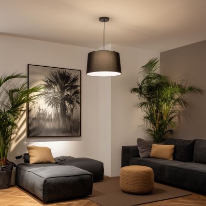 Brilagi - LED люстра на тросі CERIA 1xE27/40W/230V Ø 45 см чорна