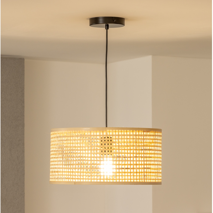 Brilagi - LED-люстра на тросі CERIA BOHO 1xE27/40W/230V діам. 25 см бамбук