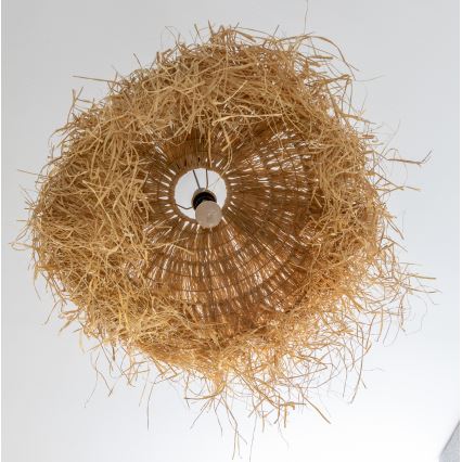 Brilagi - LED-люстра на тросі CERIA BOHO 1xE27/40W/230V діам. 60 см рафія