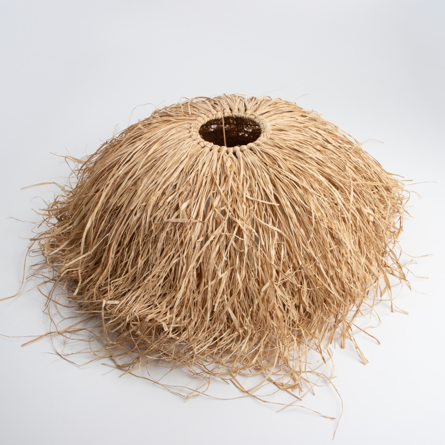 Brilagi - LED-люстра на тросі CERIA BOHO 1xE27/40W/230V діам. 60 см рафія