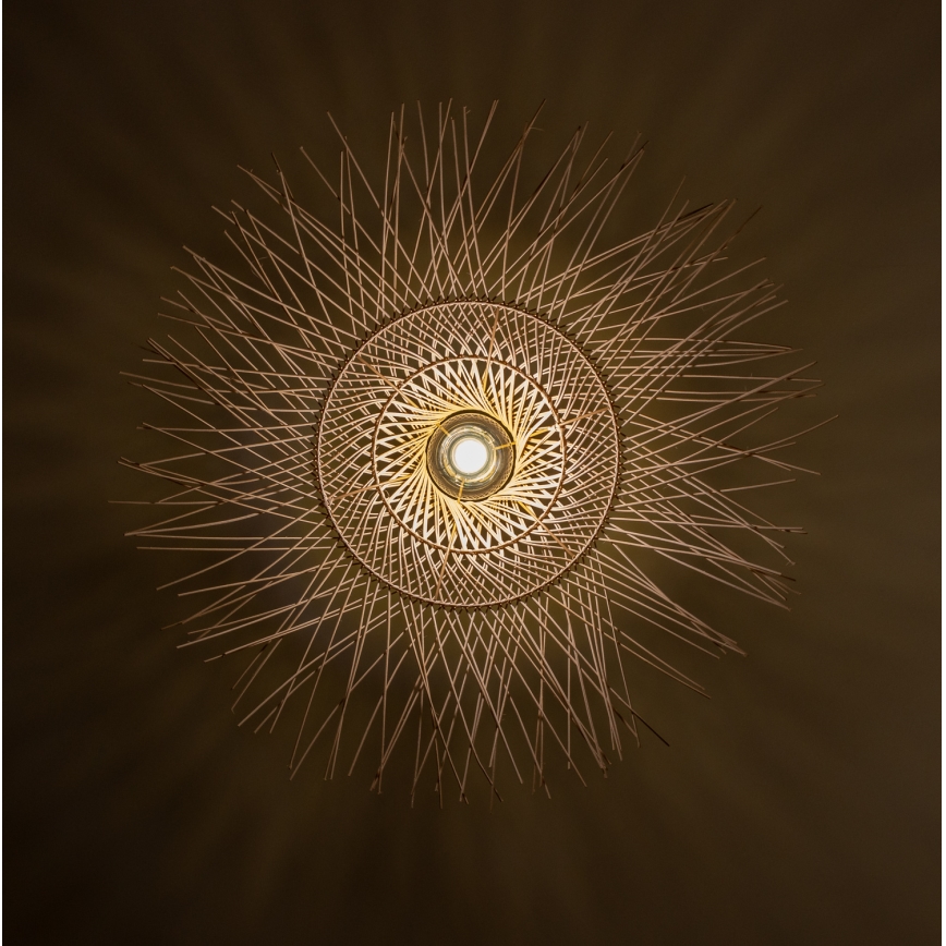 Brilagi - LED-люстра на тросі CERIA BOHO 1xE27/40W/230V, діаметр 100 см, бамбук