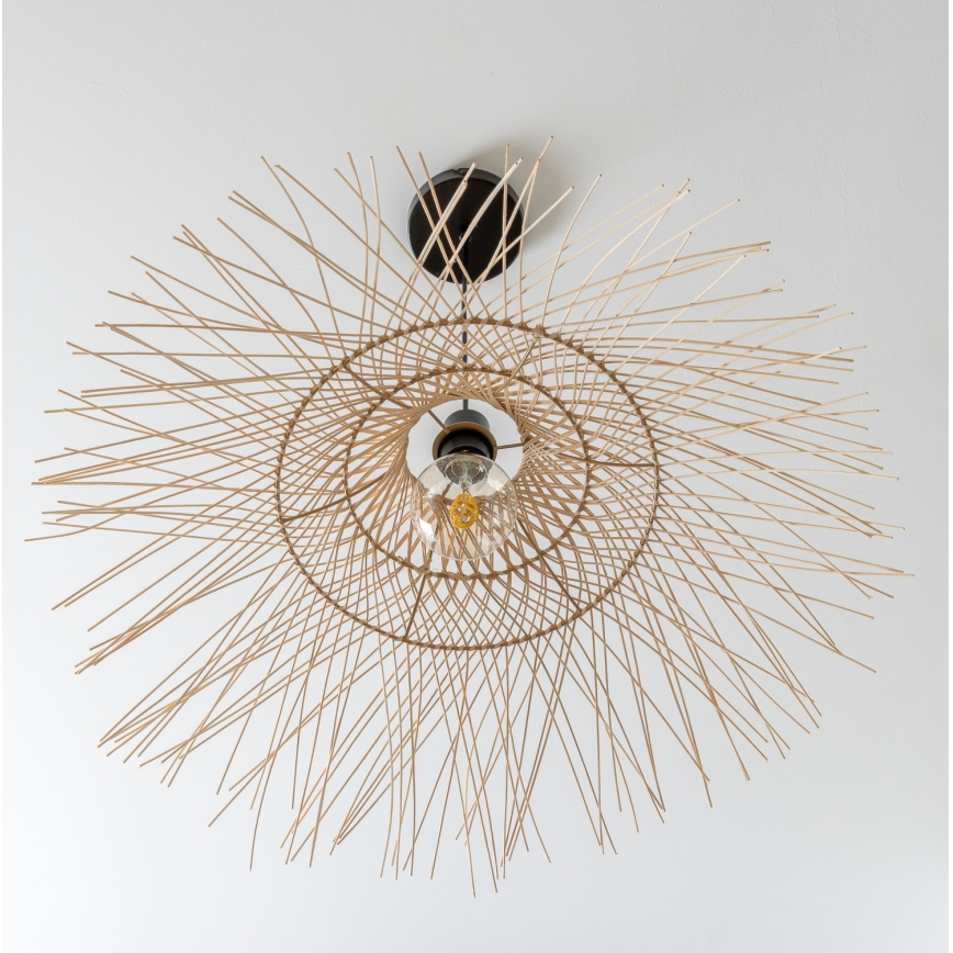 Brilagi - LED-люстра на тросі CERIA BOHO 1xE27/40W/230V, діаметр 100 см, бамбук