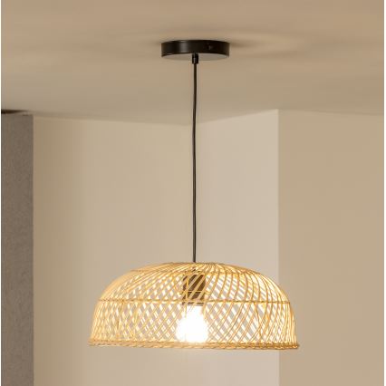 Brilagi - LED-люстра на тросі CERIA BOHO 1xE27/40W/230V pr. 60 cm ротанг