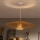 Brilagi - LED-люстра на тросі CERIA BOHO 1xE27/40W/230V Ø 70 см біла/коричнева