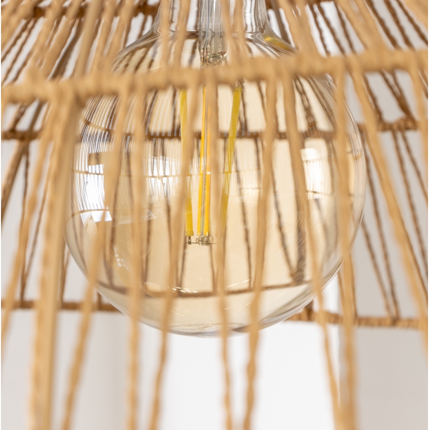 Brilagi - LED-люстра на тросі CERIA BOHO 1xE27/40W/230V Ø 70 см, коричнева