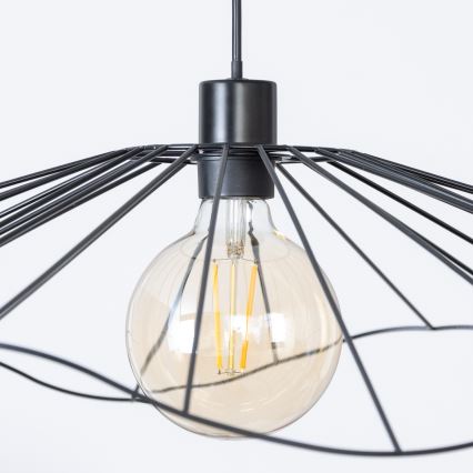 Brilagi - LED-люстра на тросі CERIA WIRE 1xE27/40W/230V діам. 80 см чорна