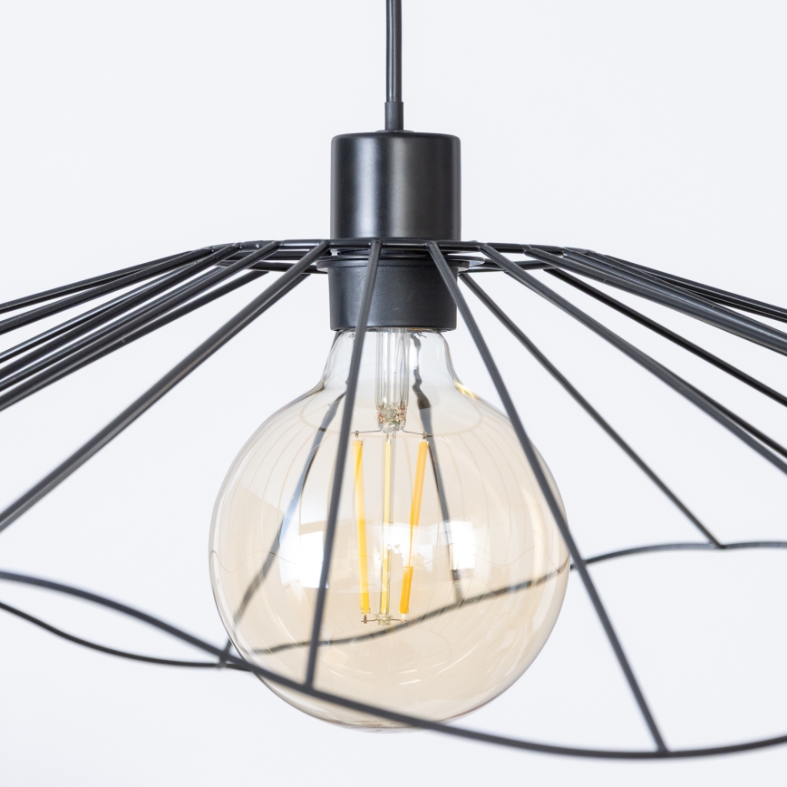 Brilagi - LED-люстра на тросі CERIA WIRE 1xE27/40W/230V діам. 80 см чорна