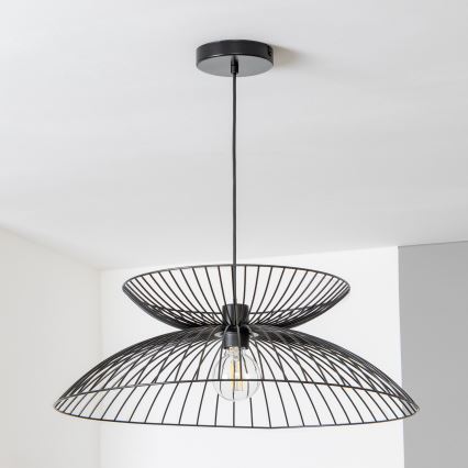 Brilagi - LED-люстра на тросі CERIA WIRE 1xE27/40W/230V, діаметр 60 см, чорна