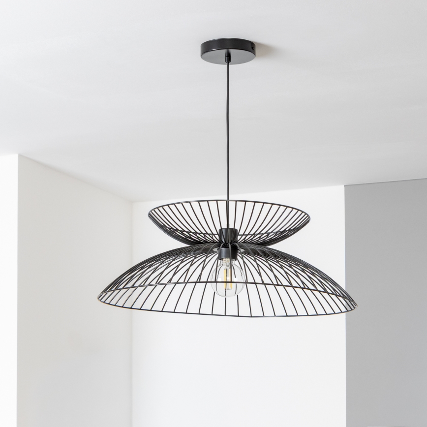 Brilagi - LED-люстра на тросі CERIA WIRE 1xE27/40W/230V, діаметр 60 см, чорна