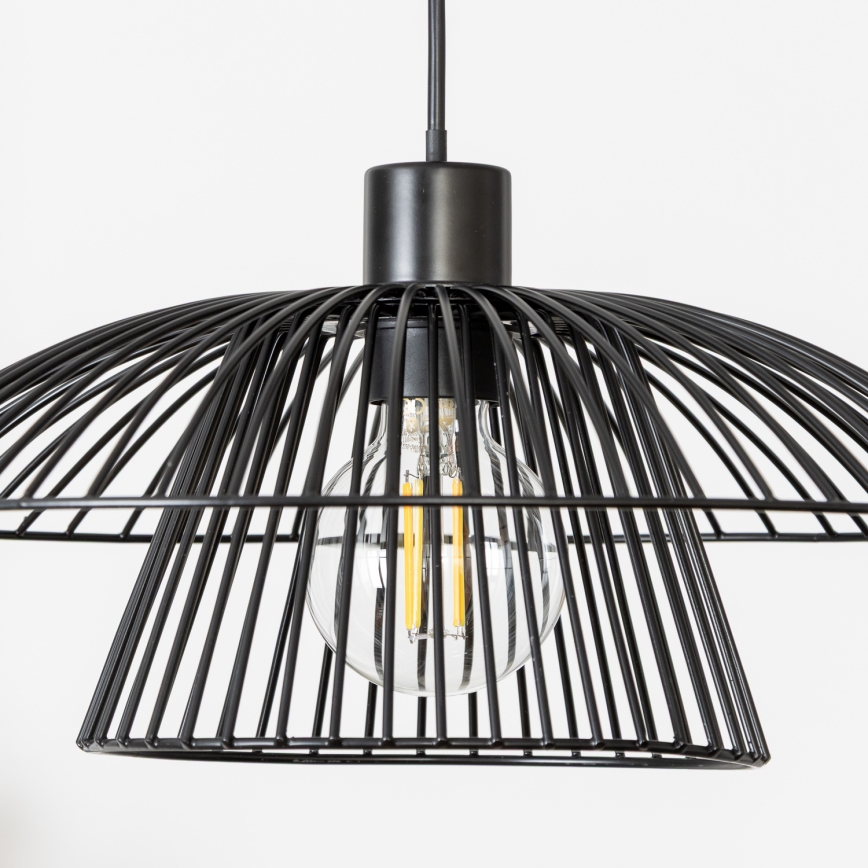 Brilagi - LED-люстра на тросі CERIA WIRE, 1xE27/40W/230V, Ø 38 см, чорна