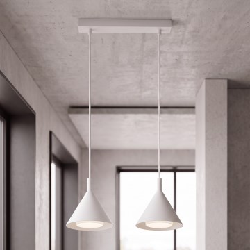 BRILAGI - LED Люстра на тросі CONE DOUBLE 2xGX53/15W/230V біла