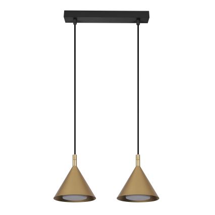 BRILAGI - LED Люстра на тросі CONE DOUBLE 2xGX53/15W/230V золота