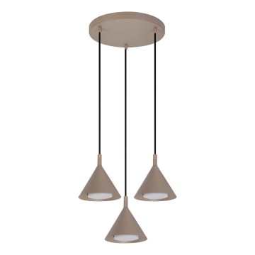 BRILAGI - LED Люстра на тросі CONE TRIPLE ROUND 3xGX53/15W/230V бежева