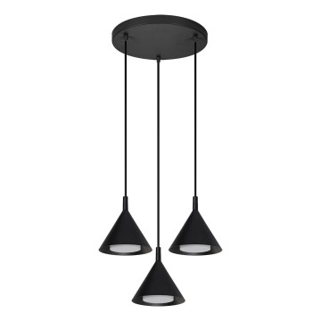 BRILAGI - LED Люстра на тросі CONE TRIPLE ROUND 3xGX53/15W/230V чорна