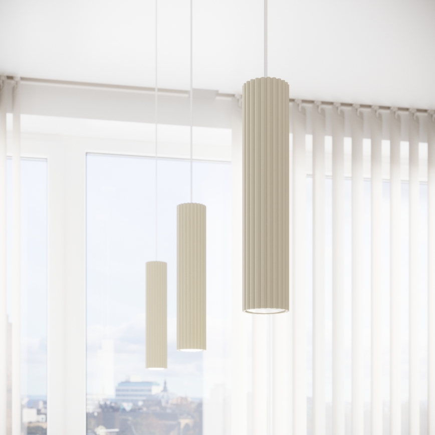 Brilagi - LED люстра на тросі CRESTO 1xGU10/10W/230V кремова