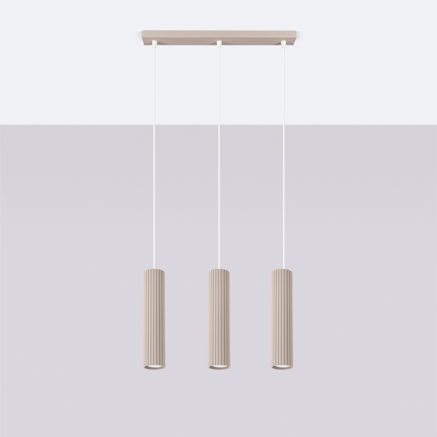 Brilagi - LED-люстра на тросі CRESTO 3xGU10/10W/230V тауп