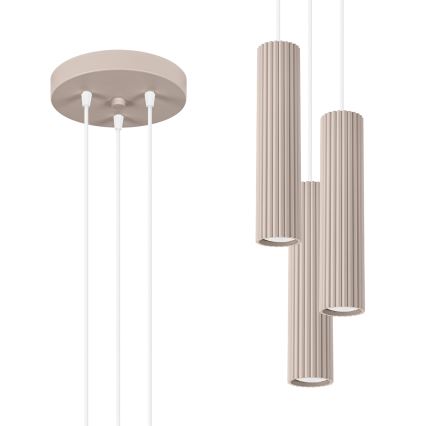 Brilagi - LED-люстра на тросі CRESTO 3xGU10/10W/230V таупе