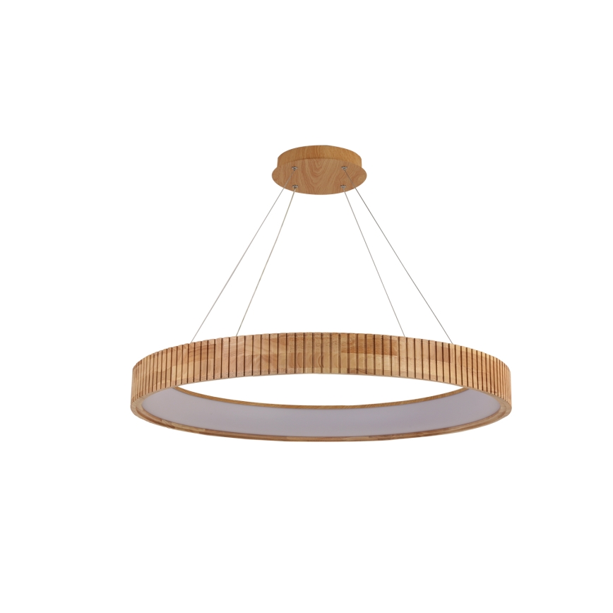Brilagi - LED-люстра на тросі FALCON WOOD MODERN LED/60W/230V 3000/4000/6000K діам. 80 см дерев'яна