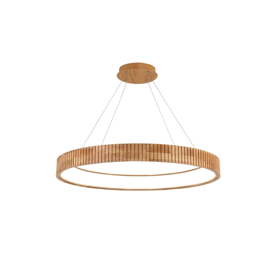 Brilagi - LED-люстра на тросі FALCON WOOD MODERN LED/60W/230V 3000/4000/6000K діам. 80 см дерев'яна