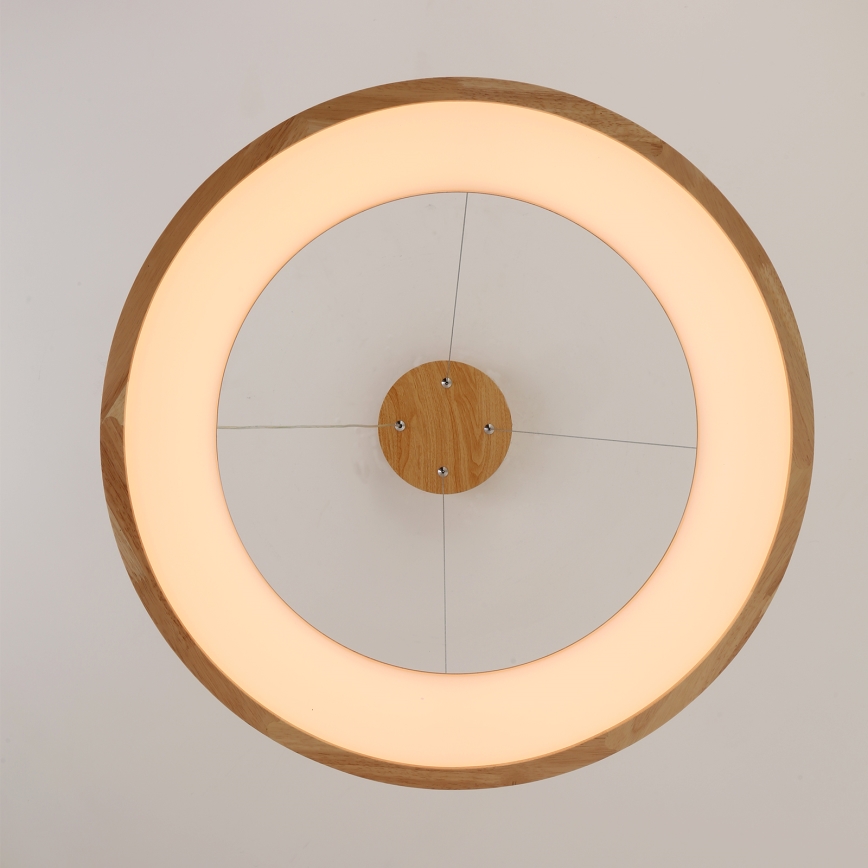 Brilagi - LED-люстра на тросі FALCON WOOD LED/40W/230V 3000/4000/6000K, діаметр 60 см, дерев'яна