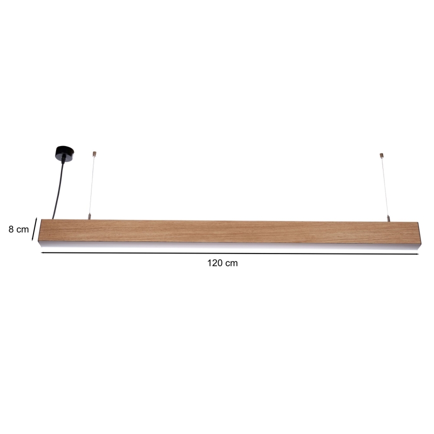 BRILAGI - LED-люстра на тросі GARDALINE LED/100W/230V 120 cm дуб