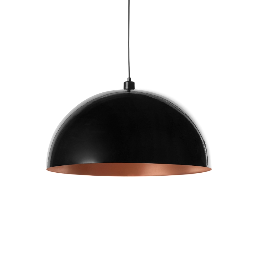 BRILAGI - LED-люстра на тросі METALO 1xE27/40W/230V, діаметр 40 см, чорна/мідна