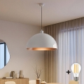 BRILAGI - LED-люстра на тросі METALO 1xE27/40W/230V, діаметр 60 см, біла/мідна
