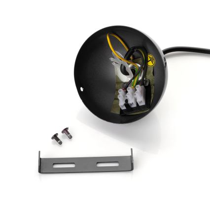 BRILAGI - LED-люстра на тросі METALO 1xE27/40W/230V, діаметр 60 см, чорна/мідна