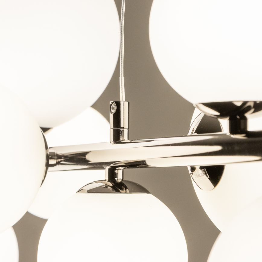 Brilagi - LED-люстра на тросі MILLA 10xG9/3W/230V чорний хром/білий