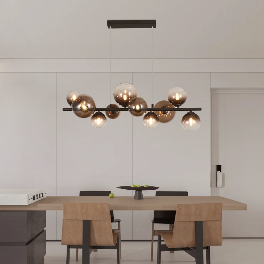 Brilagi - LED люстра на тросі MILLA 10xG9/3W/230V коричнева/димчасто-коричнева