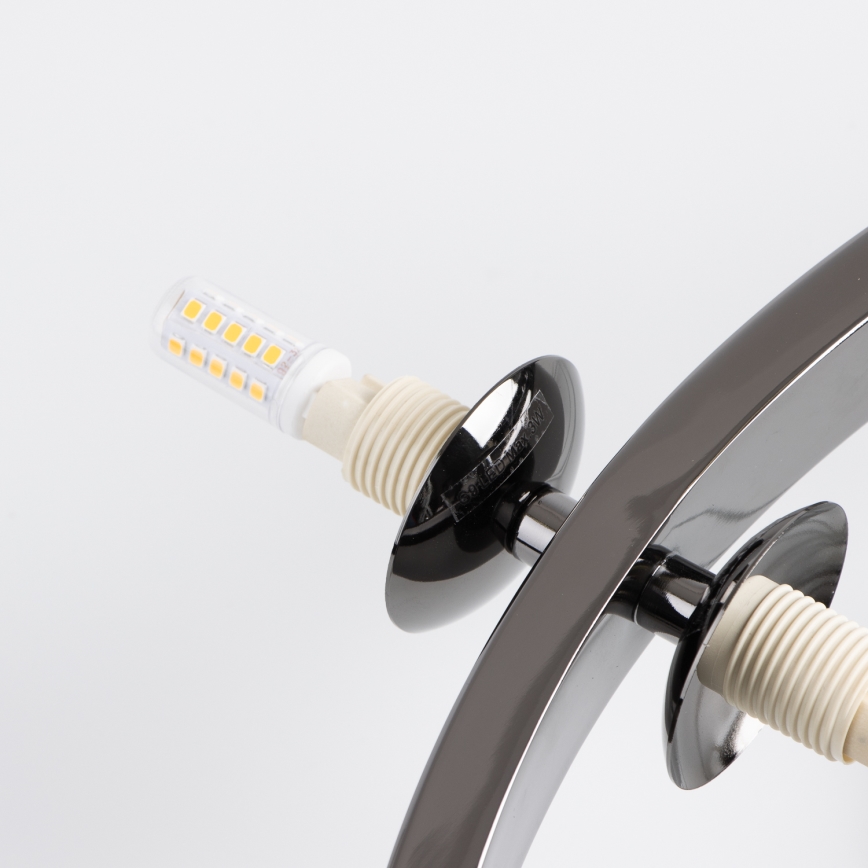 Brilagi - LED-люстра на тросі MILLA 15xG9/3W/230V чорний хром/білий