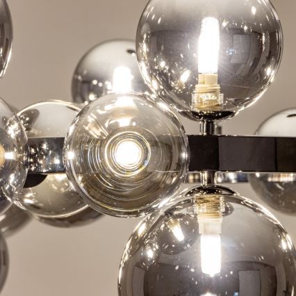 Brilagi - LED-люстра на тросі MILLA 15xG9/3W/230V чорний хром/димчастий