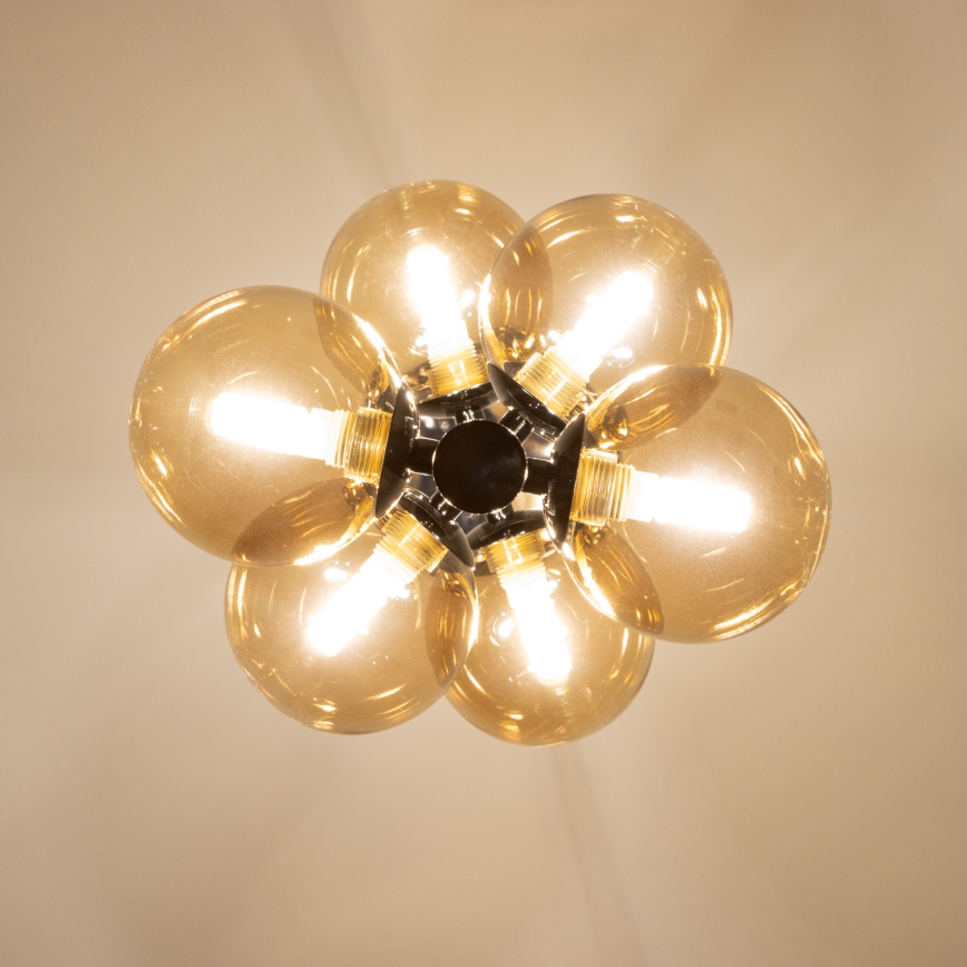 Brilagi - LED-люстра на тросі MILLA 6xG9/3W/230V чорний хром/золото