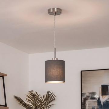 Brilagi - LED люстра на тросі NUBILA 1xE27/60W/230V діам. 14 см антрацит