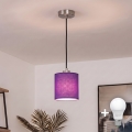 Brilagi - LED люстра на тросі NUBILA 1xE27/60W/230V діаметр 14 см чорна/фіолетова
